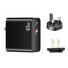 PD-65W USB-C/Tipo-C + QC3.0 Adaptador de car...