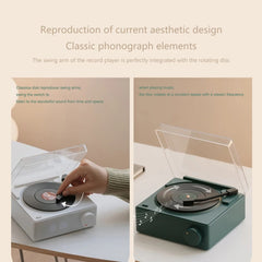 Duosi X11 Vinilo Atomic Retro Altavoz Bluetooth Despertador