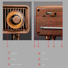 Oneder B9 Retro Altavoz Bluetooth portátil i...