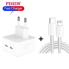 Cargador de puertos USB-C / tipo C dual PD d...