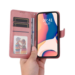 Funda de teléfono de cuero con textura de be...