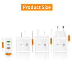 Cargador multipuerto USB PD3.0 + 2 x QC3.0 d...