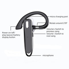 Auricular K50 Bluetooth 5.3 Business con gancho para la oreja