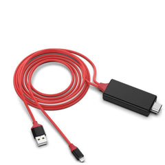 Cable adaptador de 2 m 1080P de 8 pines a HD...