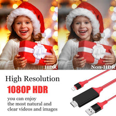 Cable adaptador de 2 m 1080P de 8 pines a HD...