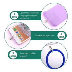 JUNSUNMAY Pulsera de silicona Cordón de teléfono Muñeca anti-perdida