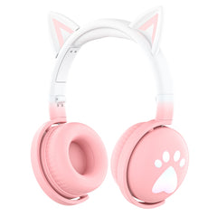 Auricular Bluetooth con orejas de gato lindo RGB