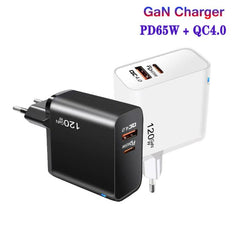 Cargador USB GaN PD de 65 W + QC4.0