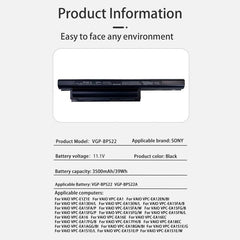 Baterías de 4400 mAh para portátiles Sony PC...