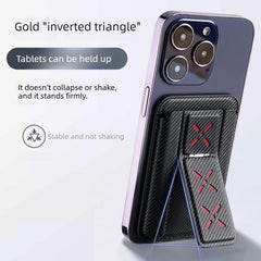 Bolsa para tarjetas con soporte magnético plegable