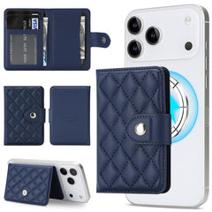 Cartera magnética para tarjetas con estampado de diamantes