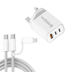 949-2C1A PD25W Tipo-C x 2, Cargador USB 3.0 ...
