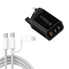 949-2C1A PD25W Tipo-C x 2, Cargador USB 3.0 ...