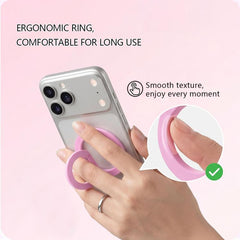 Soporte magnético para teléfono con hebilla de anillo giratoria de 360 grados y aleación