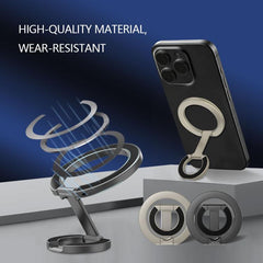 Soporte magnético para teléfono con hebilla de anillo y rotación de 360 grados