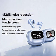 Auriculares con pantalla táctil inteligente y cancelación de ruido