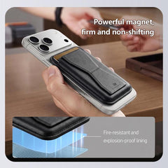 Cartera magnética para teléfono móvil de piel sintética