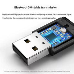 Bluetooth 5.0 USB Audio Transmitter For PS4 Pro / PS5 / PC