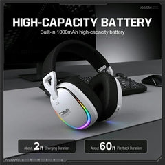 Auriculares inalámbricos/con cable para juegos, de diadema