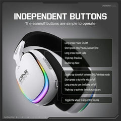 Auriculares inalámbricos/con cable para juegos, de diadema