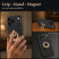 Soporte magnético para teléfono con hebilla de anillo giratoria de 360 grados y aleación