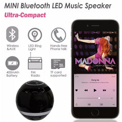 T&G A18 Ball Altavoz Bluetooth con luz LED M...