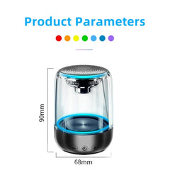 C7 Bluetooth 5.0 Altavoz LED transparente Su...