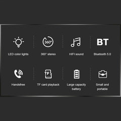 C7 Bluetooth 5.0 Altavoz LED transparente Su...