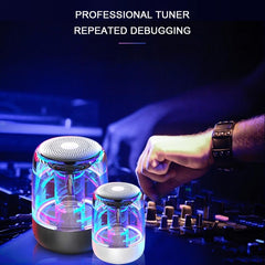 C7 Bluetooth 5.0 Altavoz LED transparente Su...