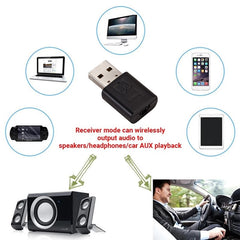 Receptor y transmisor de Audio Bluetooth, ad...