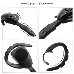 Auriculares con agujero negro y oreja colgante