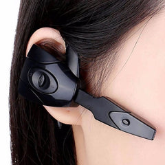 Auriculares con agujero negro y oreja colgante