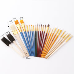 ZHU TING 25 PCS / Set Pincel para pintura al...