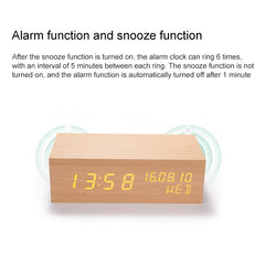 Altavoz Bluetooth con reloj de madera