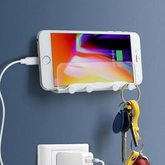 Soporte para teléfono de pared con perforaci...