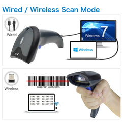 Escáner Bluetooth inalámbrico de código QR d...