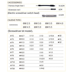 Obadun 9800 58 en 1 juego de destornilladore...