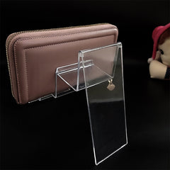 10 PCS Engrosado Soporte de billetera transp...