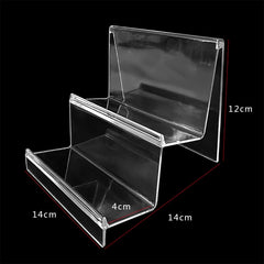 10 PCS Engrosado Soporte de billetera transp...