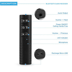 Receptor de audio Bluetooth Lavalier de 3,5 ...