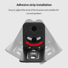 Soporte de pared para altavoz de tira larga