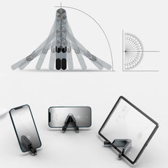 Soporte plegable para teléfono móvil de aleación de aluminio