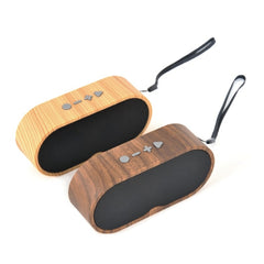 Altavoz Bluetooth F3 retro de grano de madera