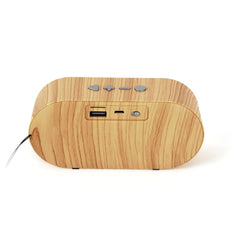 Altavoz Bluetooth F3 retro de grano de madera