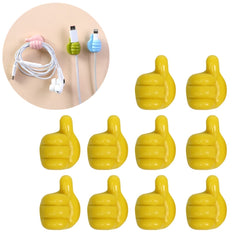 Organizador de cables con soporte práctico de 10 piezas