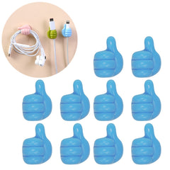 Organizador de cables con soporte práctico de 10 piezas
