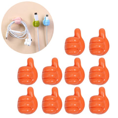 Organizador de cables con soporte práctico de 10 piezas