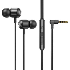2 PCS TS6000 3.5mm Metal Codo In-Ear Auricul...