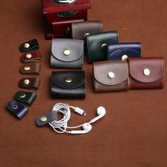 S122 Vintage Mini bolso de piel para auricul...