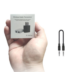 ZF-169 PLUS 3 en 1 Adaptador de audio USB Bluetooth 5.0 para automóvil